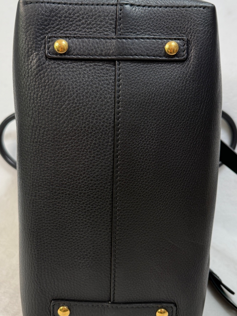 Burberry Black Leather Tote with Yellow Strap and Green Shoulder Strap - Picture 5 of 12